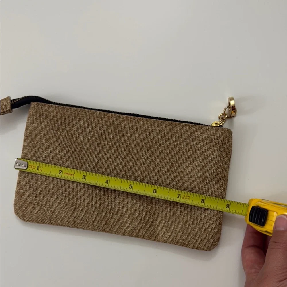 Apple & Bee for Neiman Marcus Pouch Brown Pouch with Gold Zipper